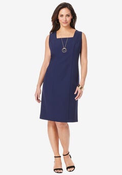 Bi-Stretch Sheath Dress