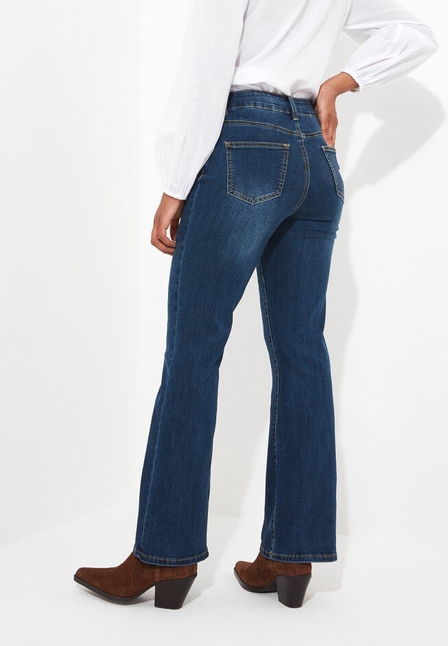 Stretch Denim Bootcut Jean, MEDIUM BLUE, on-hover image number null