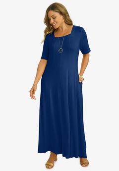 Square Neck Maxi Dress