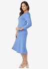 Pointelle Sweater Dress, , alternate image number null