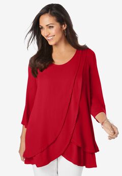 Double-Layer High-Low Tunic