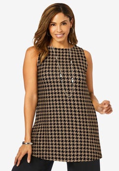 Stretch Knit Tunic Tank