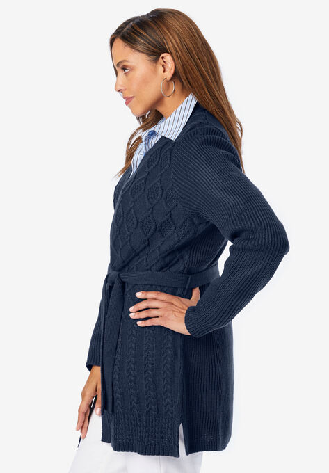 Cable Tie Cardigan, , alternate image number null