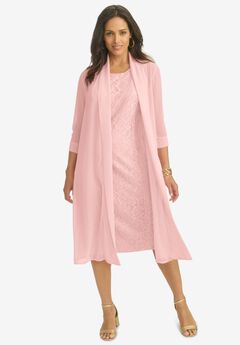 2-Piece Lace Jacket Dress