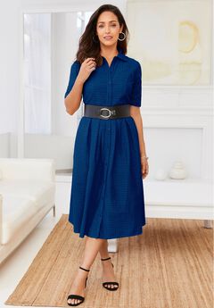 Eyelet Shirt Dress