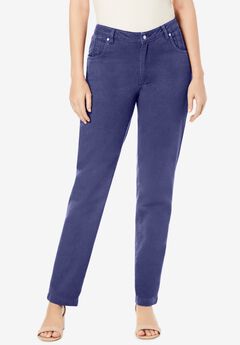 Classic Cotton Denim Straight-Leg Jean