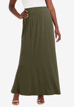 Stretch Knit Maxi Skirt