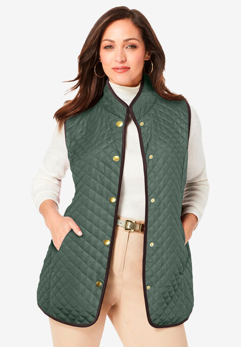 Quilted Vest, PINE, hi-res image number null