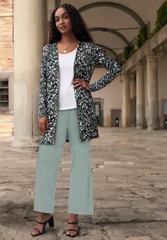 Plus Size Grey Cardigan