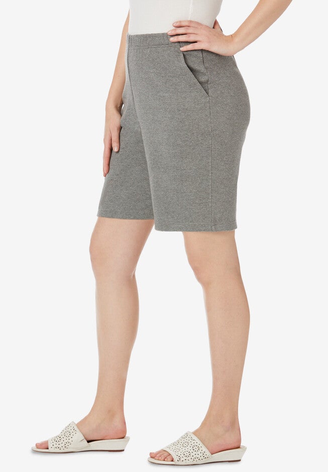 Soft Ease Knit Shorts, , alternate image number 2