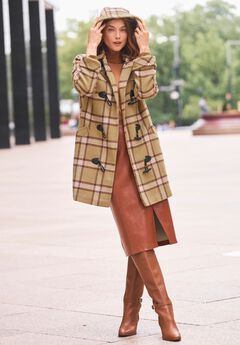 Hooded Toggle Wool Coat