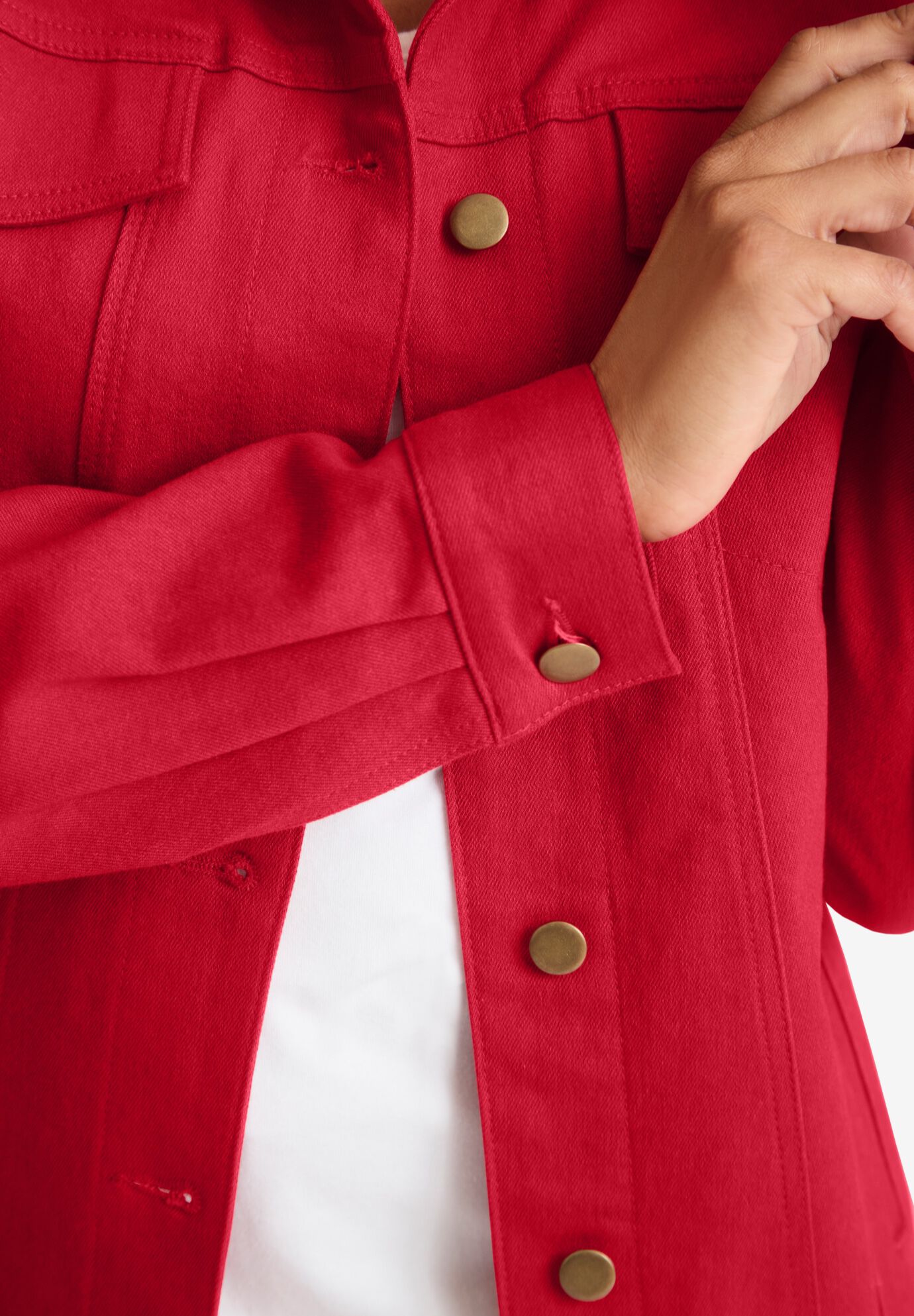 full length denim jacket