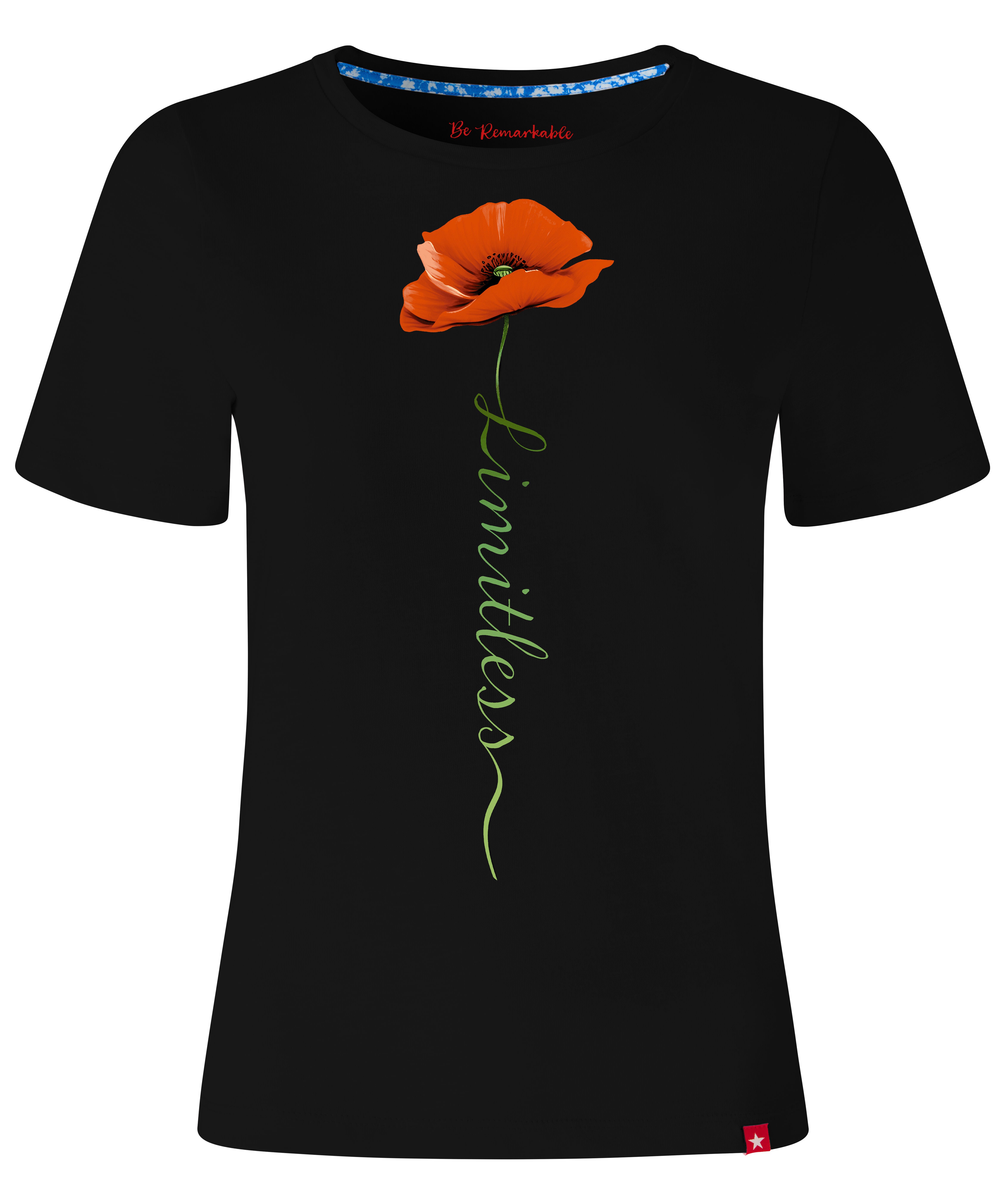 Cotton Slub Graphic Tee, LIMITLESS, on-hover image number 1