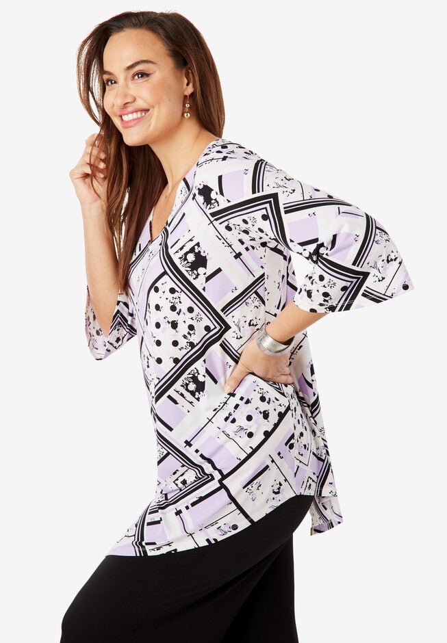Handkerchief Hem Tunic, , alternate image number null