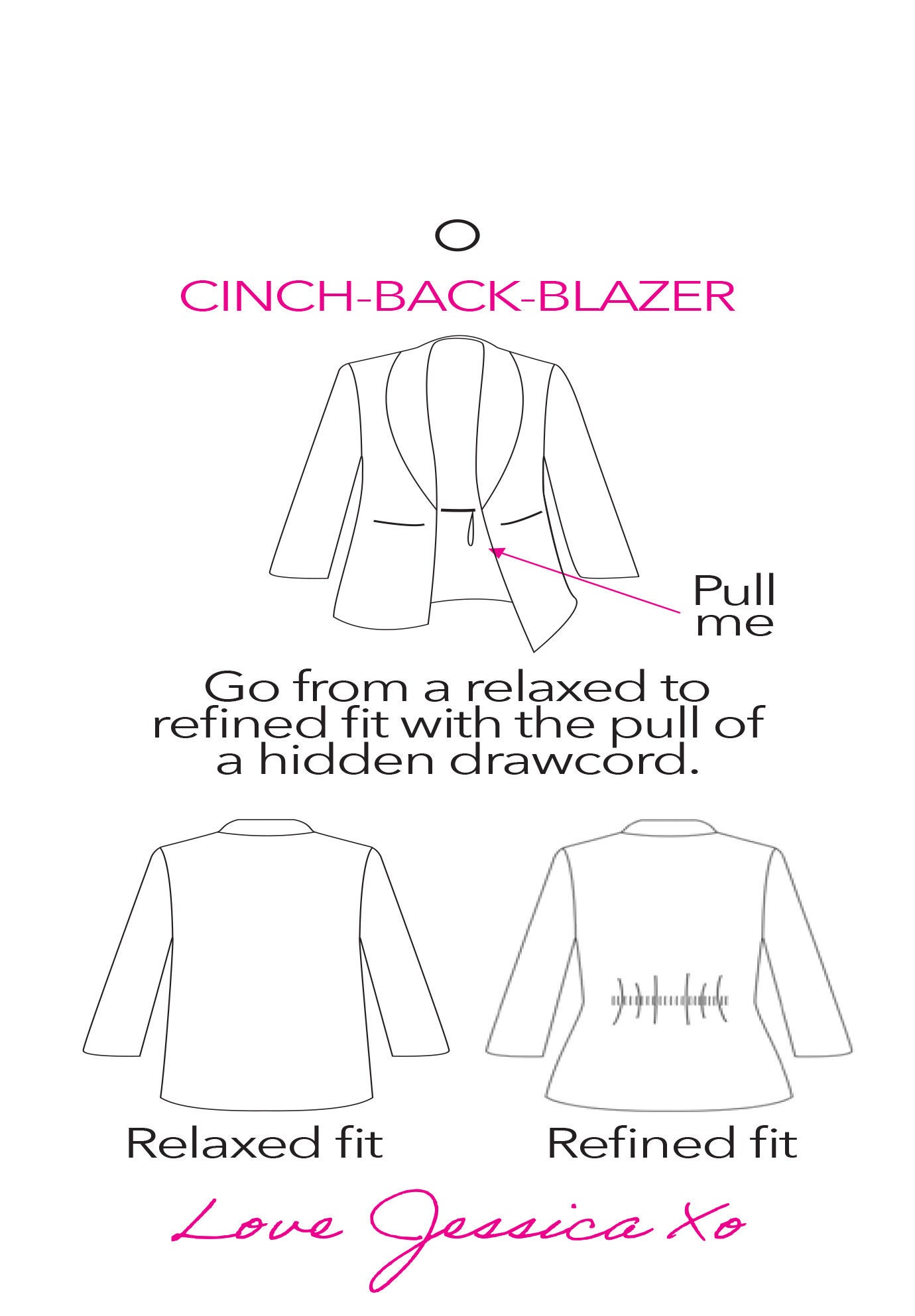 Cinch Back Bi-stretch Blazer, , alternate image number 3