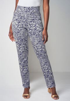 Comfort Waist Stretch Denim Straight Leg Jean