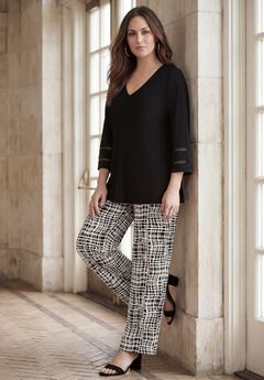 Plus Size V Neckline Tops