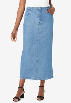 Plus Size Denim Skirts For Women