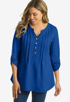 Stretch Pleated Tunic
