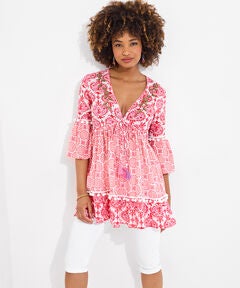 Plus Size Pink Party Tops
