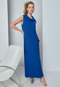 Sleeveless Cowl Neck Maxi
