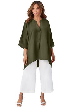 Hi-Low Linen Tunic