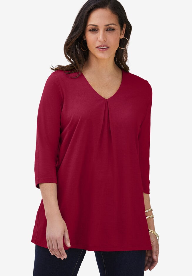 Flyaway Tunic, RICH BURGUNDY, hi-res image number null