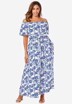 Off-The-Shoulder Maxi Dress