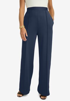 Plus Size Wide Leg Linen Pants