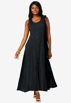 Button Down Gauze Dress