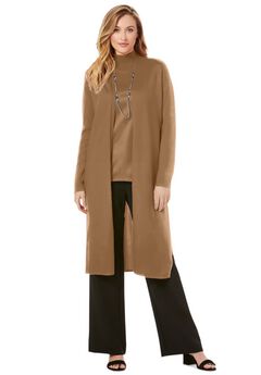 Cotton Cashmere Duster Sweater