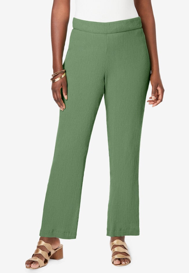 Gauze Side-Button Trouser, OLIVE DRAB, hi-res image number 0