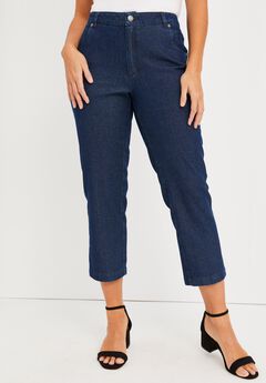 Classic Cotton Denim Capri
