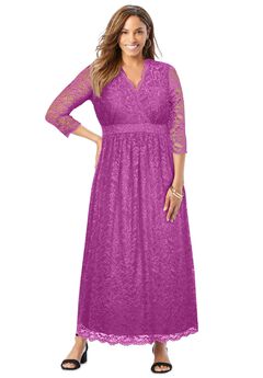 Stretch Lace Maxi Dress