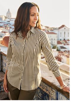 Plus Size Green Blouses