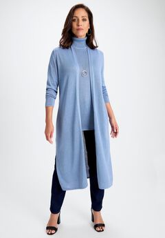 Cotton Cashmere Duster Sweater