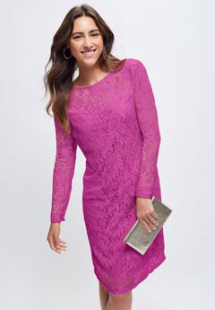 Stretch Lace Shift Dress