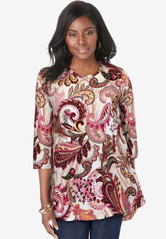 Stretch Knit Swing Tunic