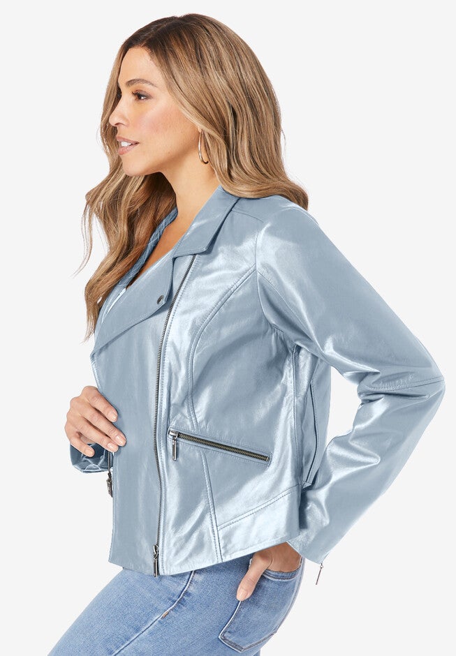 Leather Moto Jacket, , alternate image number null