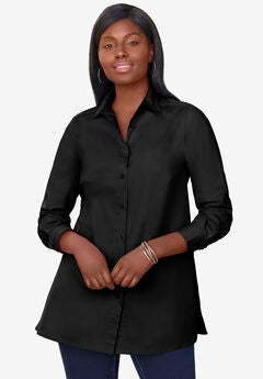 Stretch Poplin Tunic