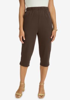Plus Size Black Capri Leggings