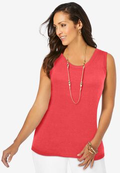 Plus Size Scoop Neck Tops