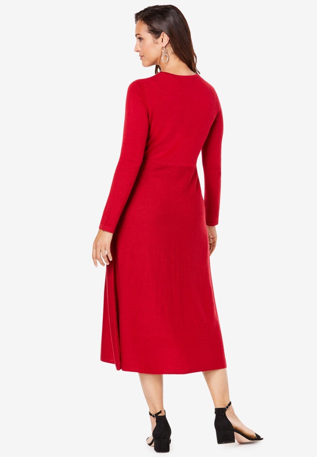 Embellished Sweater Dress, , on-hover image number null