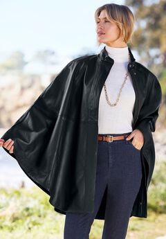 Plus Size Leather Outerwear