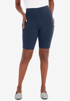 Plus Size Navy Shorts