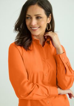 Wrinkle-Free Stretch Poplin Shirt