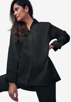Stretch Cotton Oversized Shirt