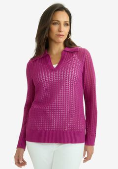 Pullover Crochet Polo