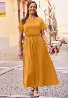Drawstring Maxi Dress