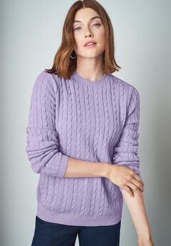 Cable Crewneck Sweater